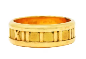 1995 Tiffany & Co. 18 Karat Gold Unisex 7 MM Atlas Band Ring