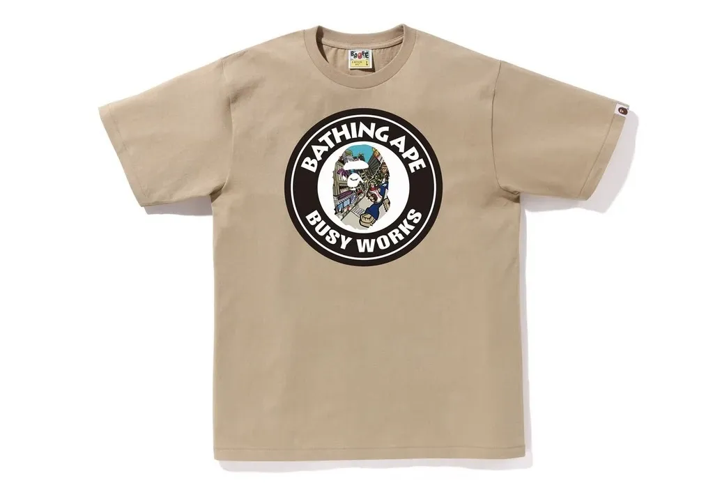 A BATHING APE  |Crew Neck Unisex Cotton Short Sleeves Logo