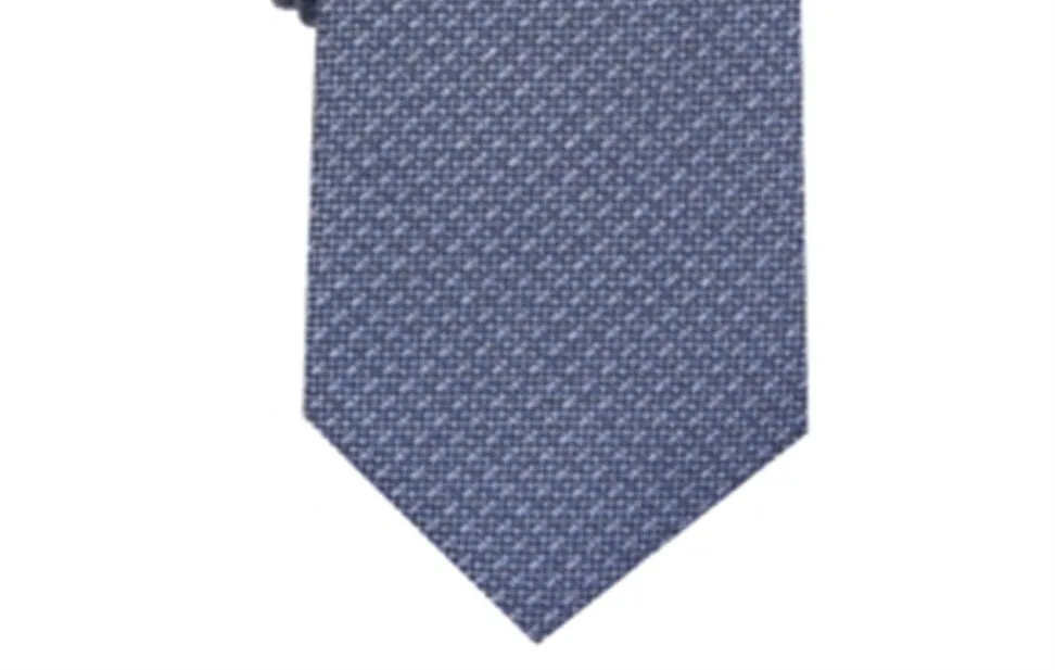 Alfani Men's Nolan Silk Blend Business Neck Tie Blue One Size