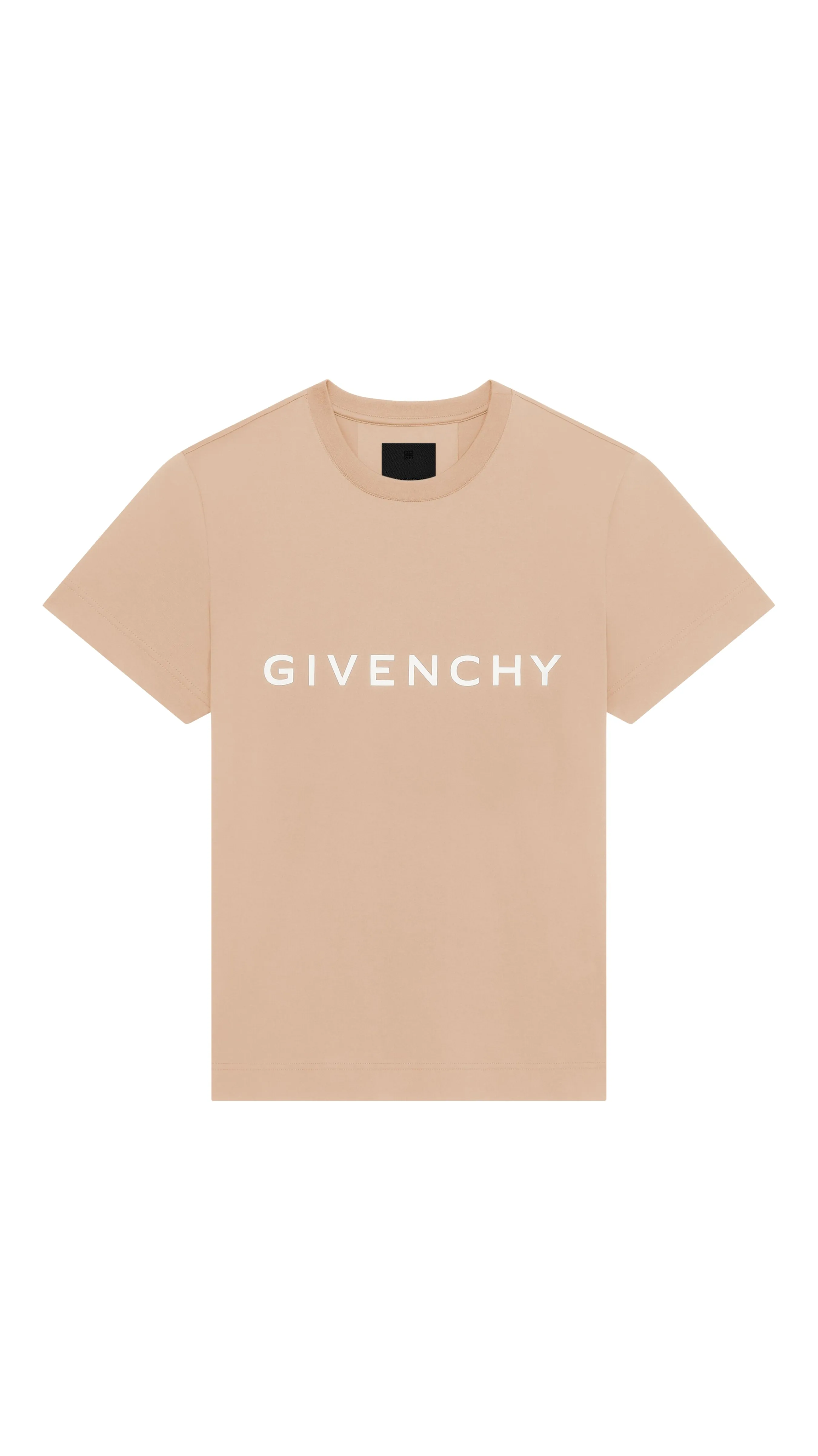 Archetype Slim-fit T-shirt in Cotton - Beige Camel