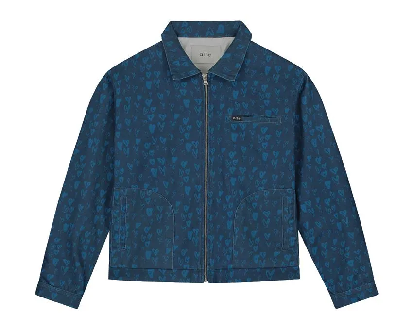 Arte Jean Allover Heart Jacket