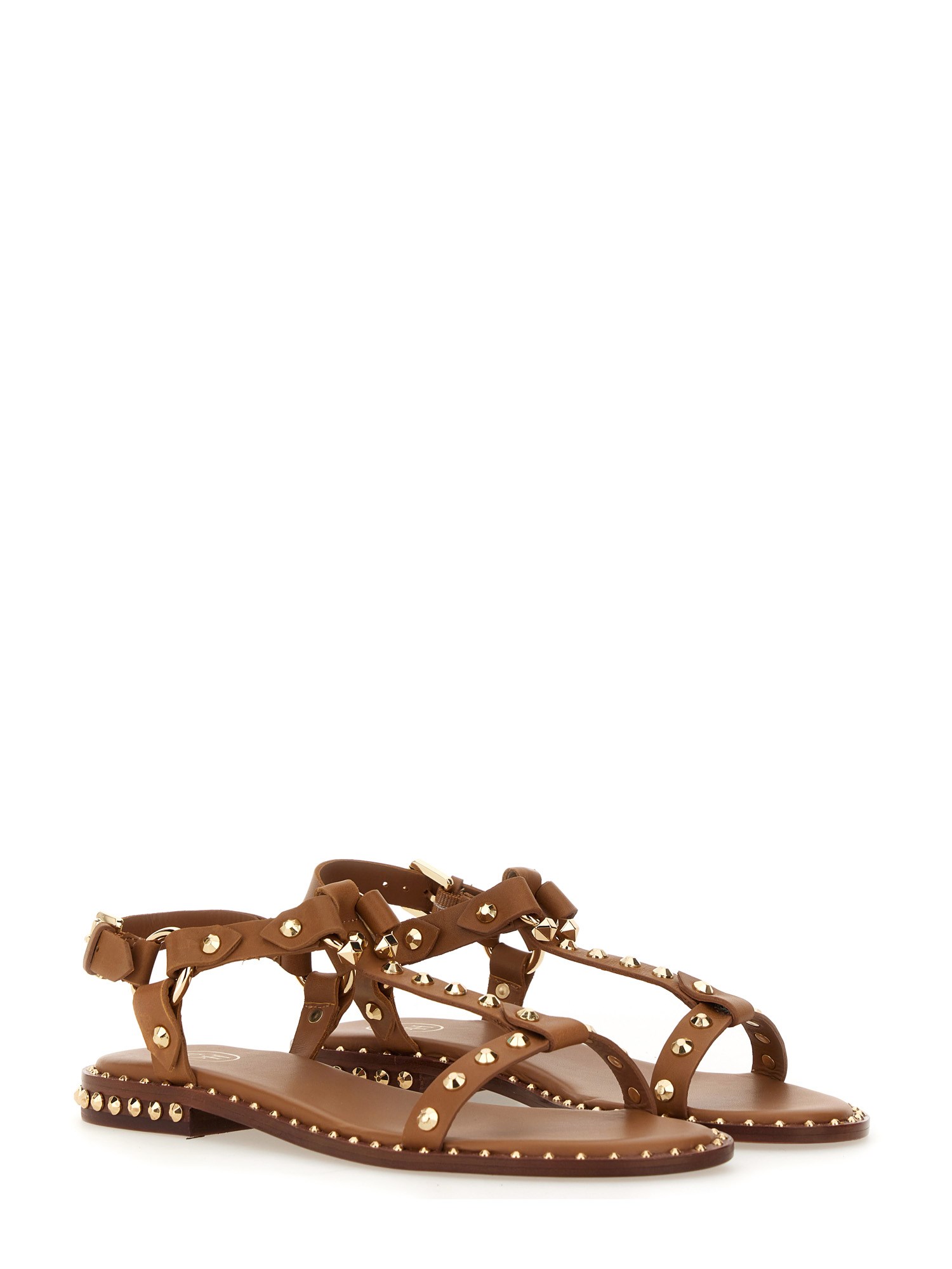 ASH    STUDDED LEATHER SANDAL