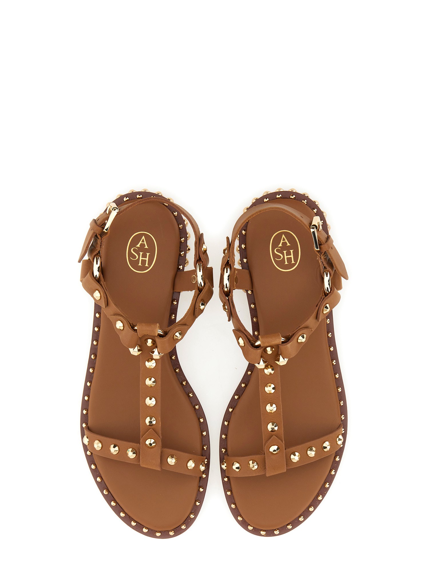 ASH    STUDDED LEATHER SANDAL