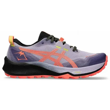 ASICS GEL TRABUCO 12 FADED ASH ROCK/SUN CORAL FOR WOMEN'S