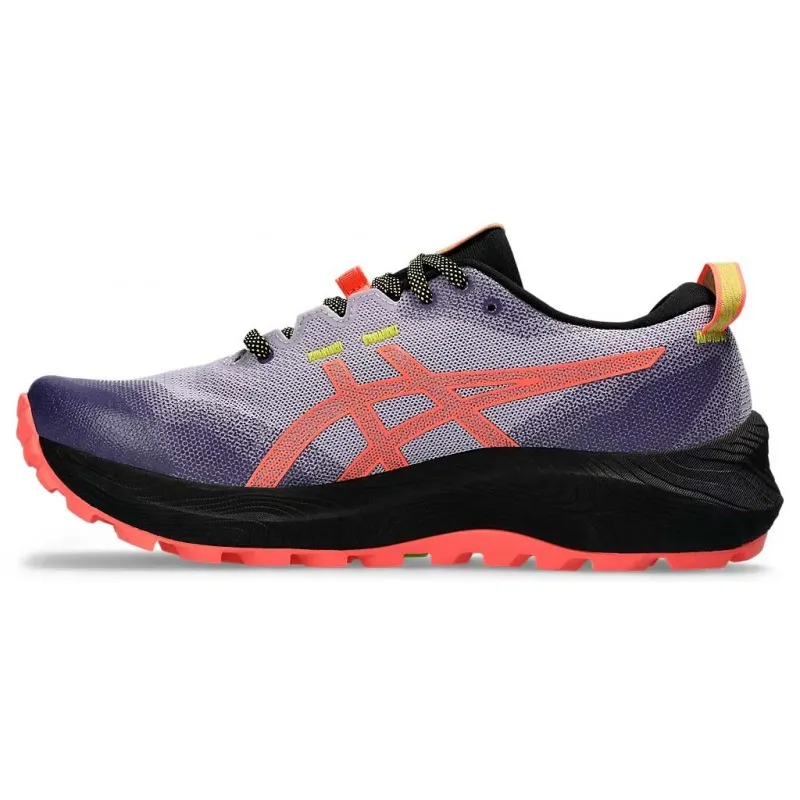 ASICS GEL TRABUCO 12 FADED ASH ROCK/SUN CORAL FOR WOMEN'S