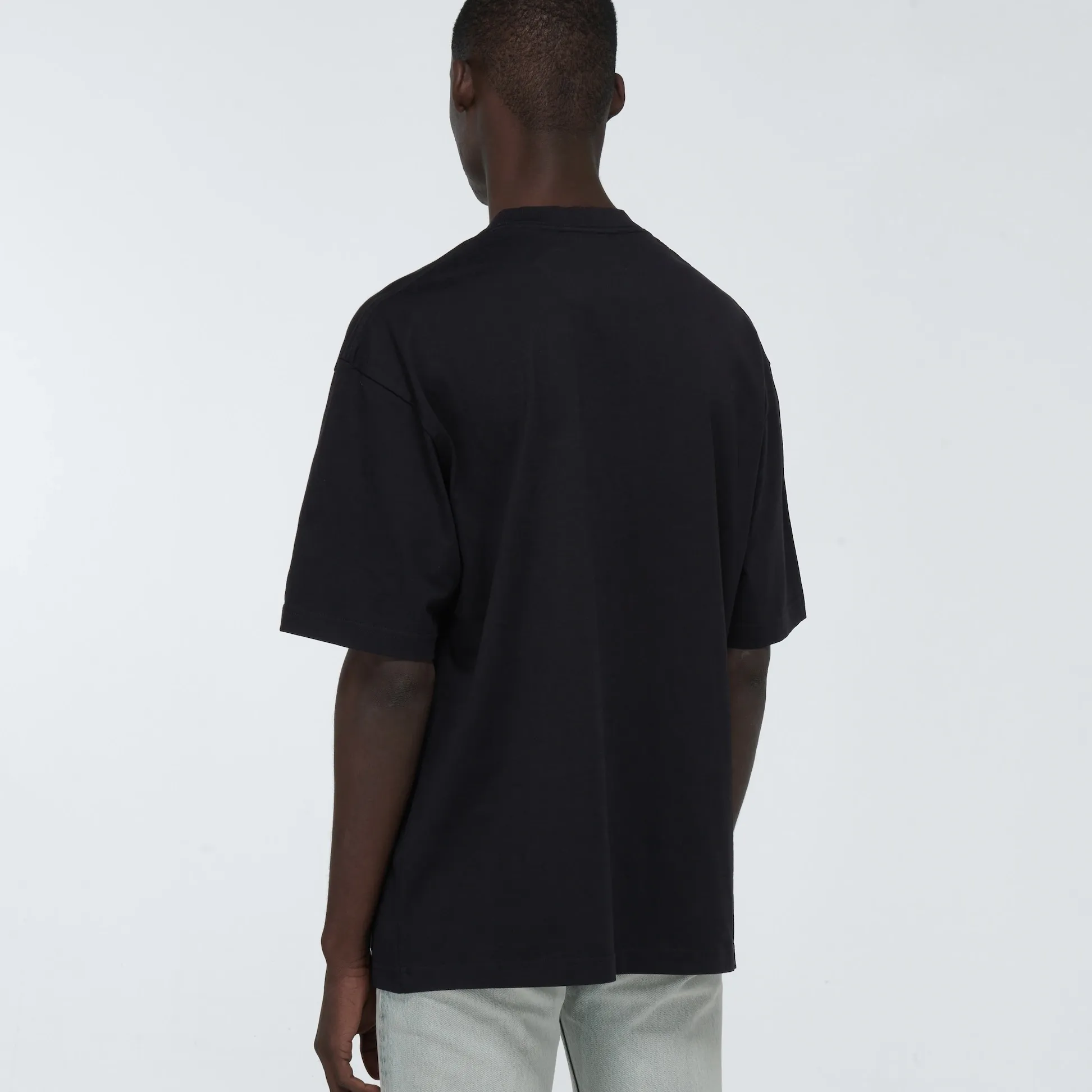 BALENCIAGA  |Unisex Street Style U-Neck Cotton Short Sleeves Logo Luxury