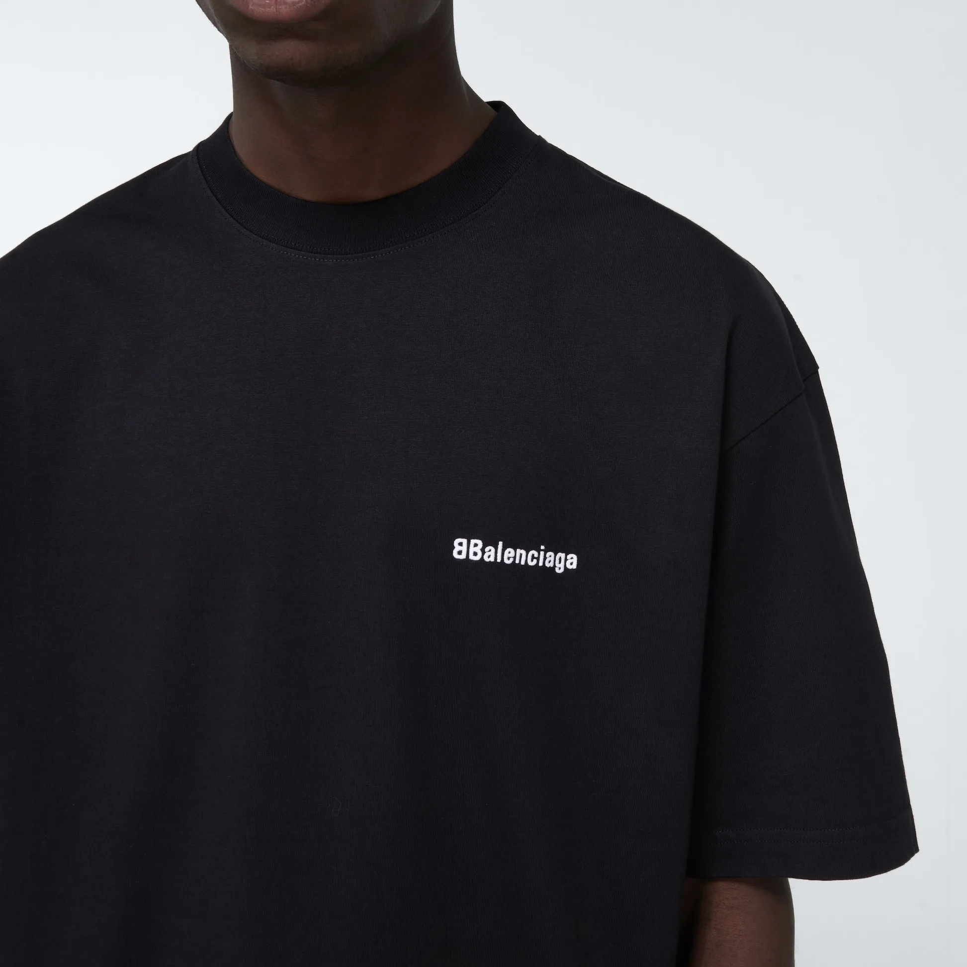 BALENCIAGA  |Unisex Street Style U-Neck Cotton Short Sleeves Logo Luxury