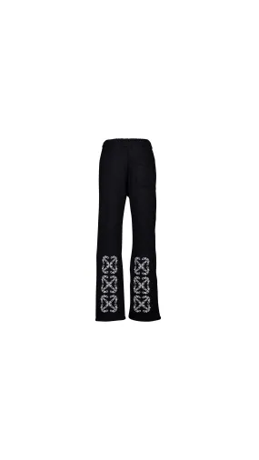 Bandana Arrow Sweatpants - Black