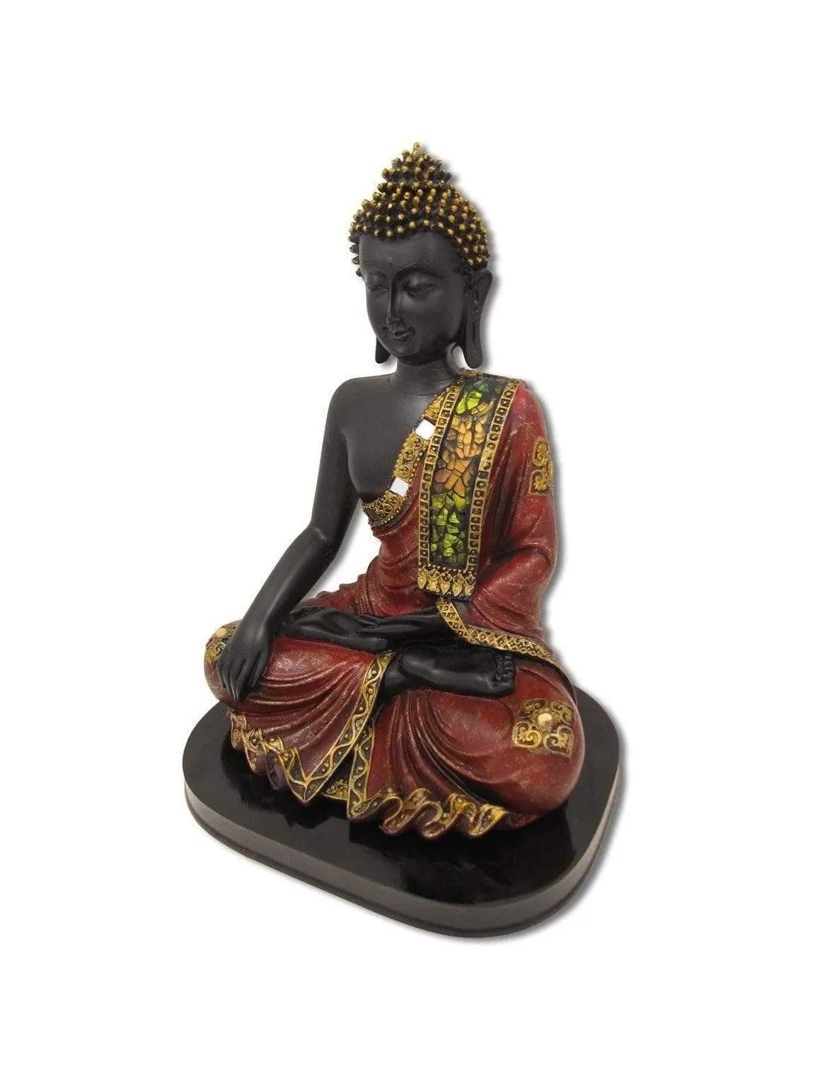 Black Buddha w/ Mosaic - 9.75 inch