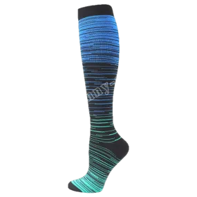 Blue Green Compression Blood Circulation Promotion Slimming Socks for Men