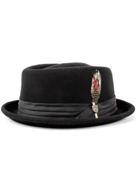 Brixton Stout Pork Pie Hat Black