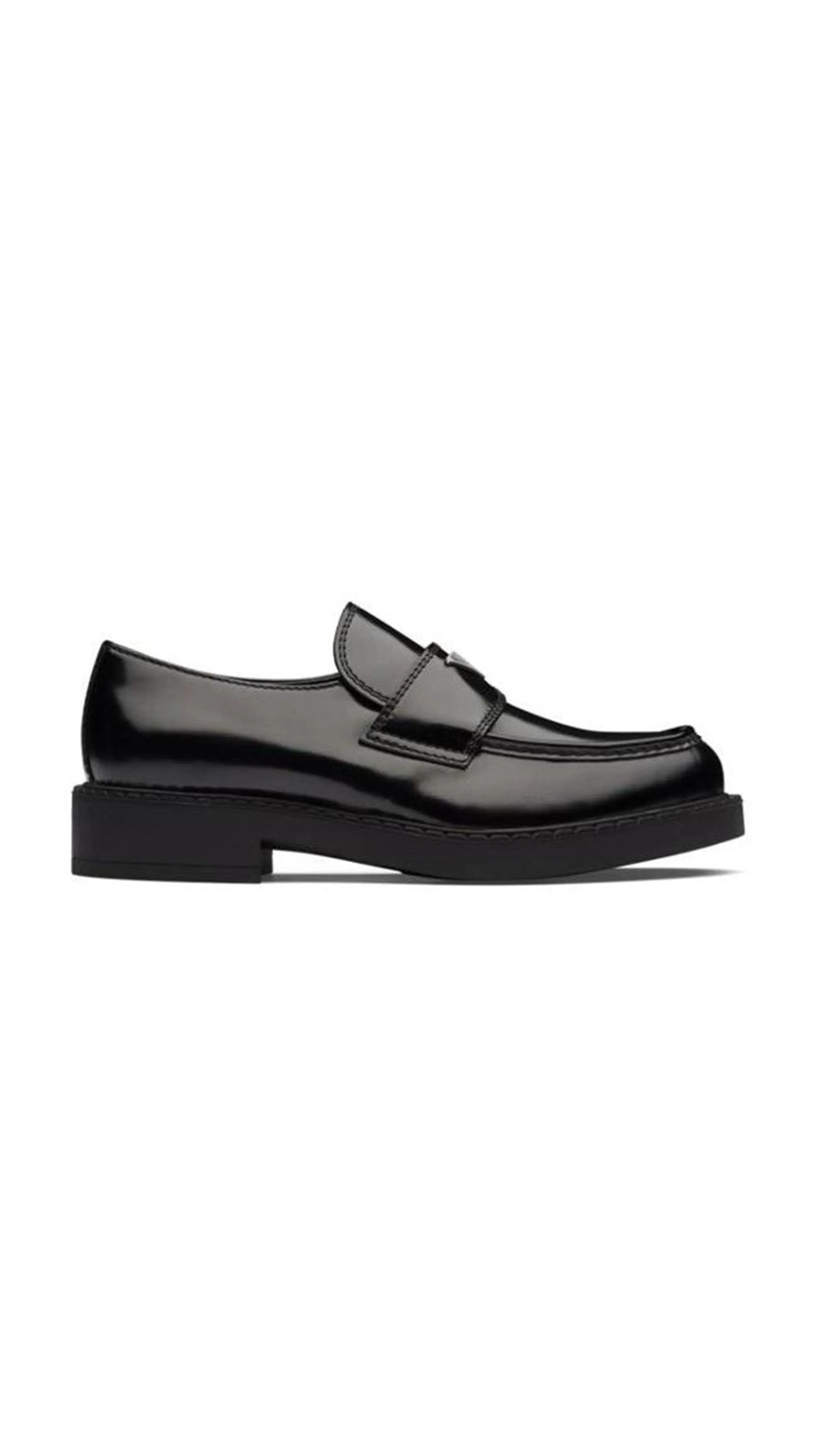 Chocolate Brushed Leather Loafers - Fondi