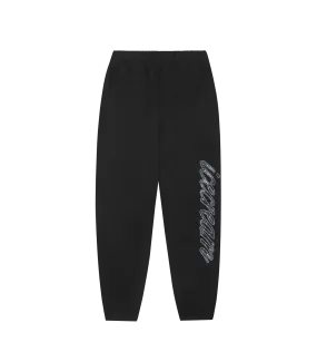 CHROME SCRIPT SWEATPANTS - BLACK