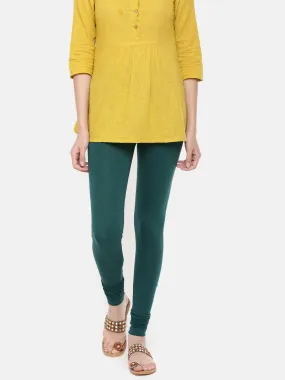 Churidar Leggings-Bottle Green