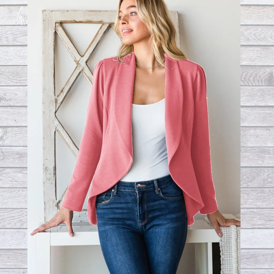 Coral Cropped Jacket S-3XL