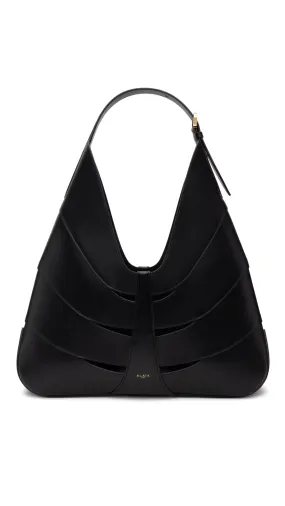 Delta Leather Tote - Black