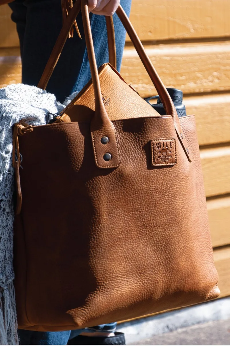 East West Classic Leather Tote