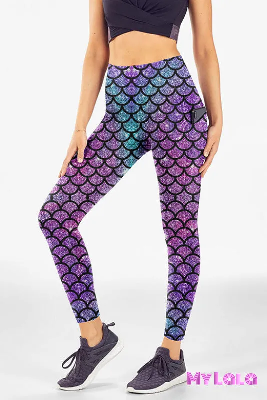 EC2 Pocketed Legging 24-32 (Glitter Mermaid)