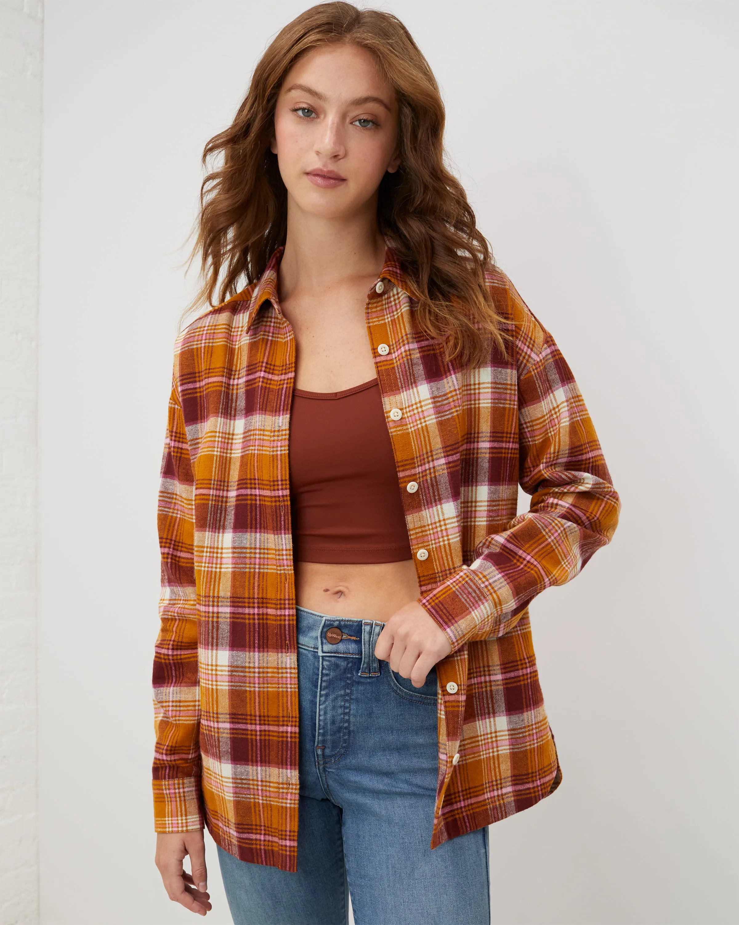 EcoHemp Flannel Button-Down