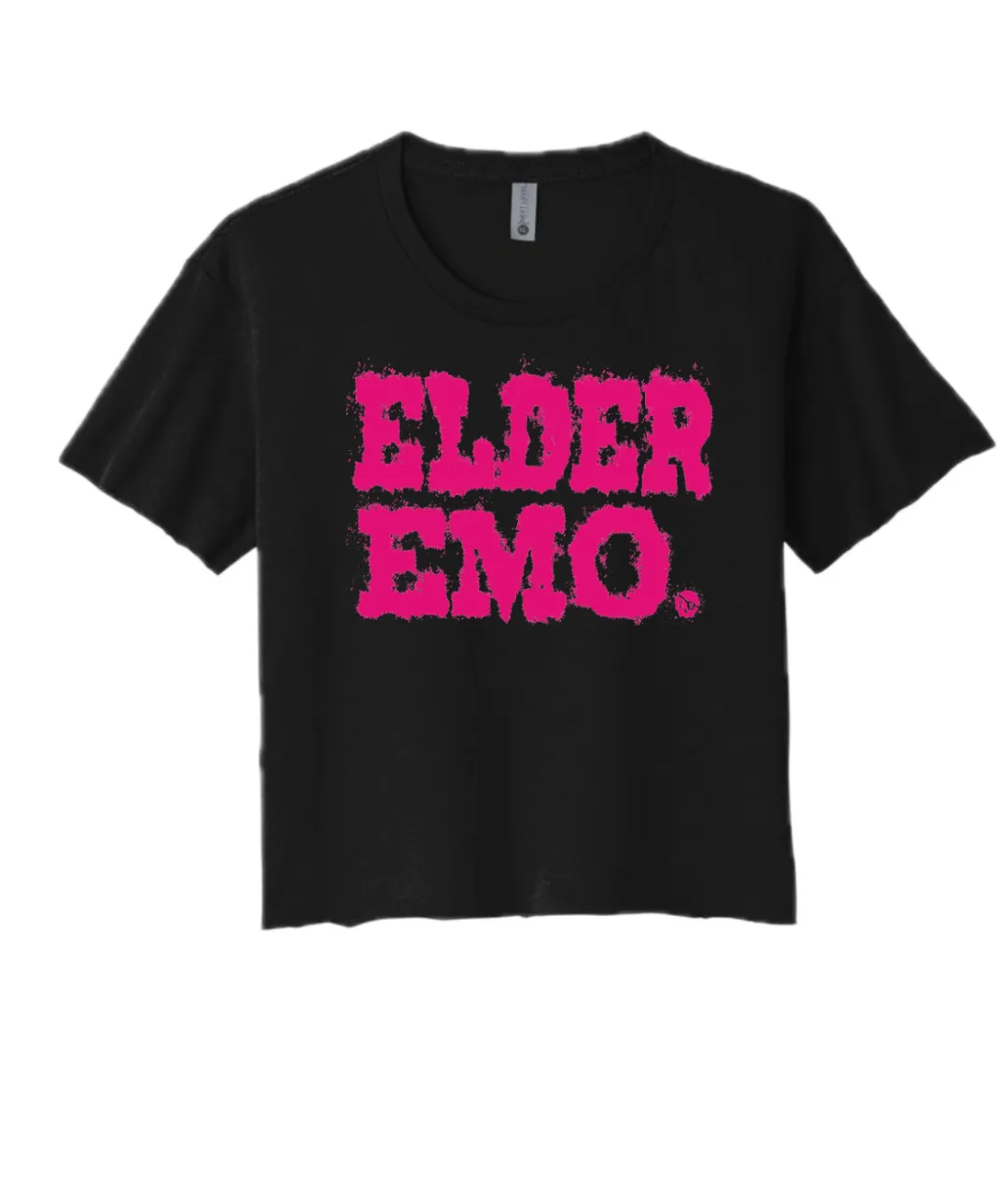 Elder Emo Crop - Pink & Black