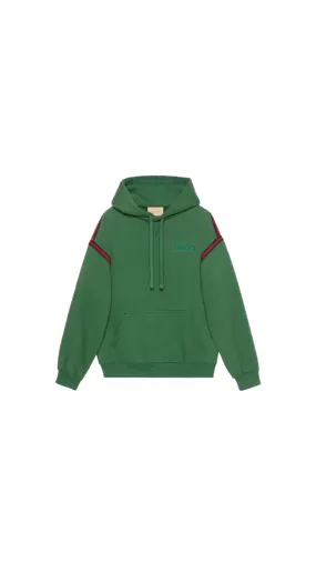 GG Cotton jersey hooded sweatshirt - Green