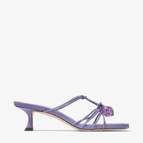 Jemma Mule 50 Tanzanite Nappa Leather Mules