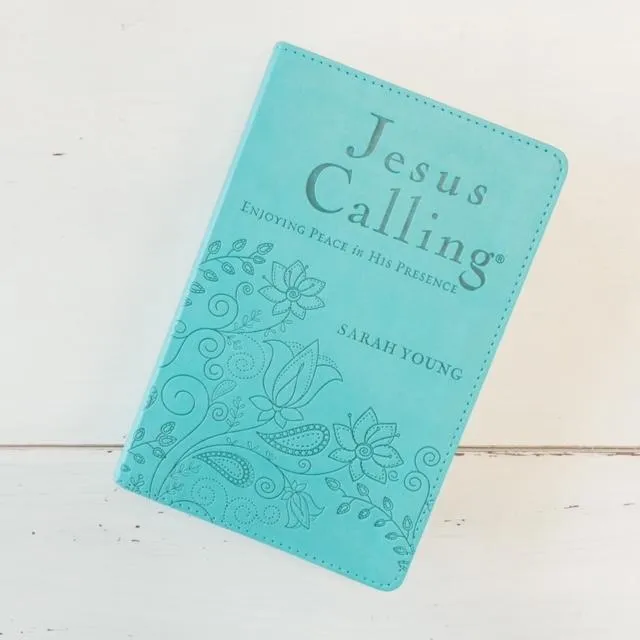 Jesus Calling: Teal Leather