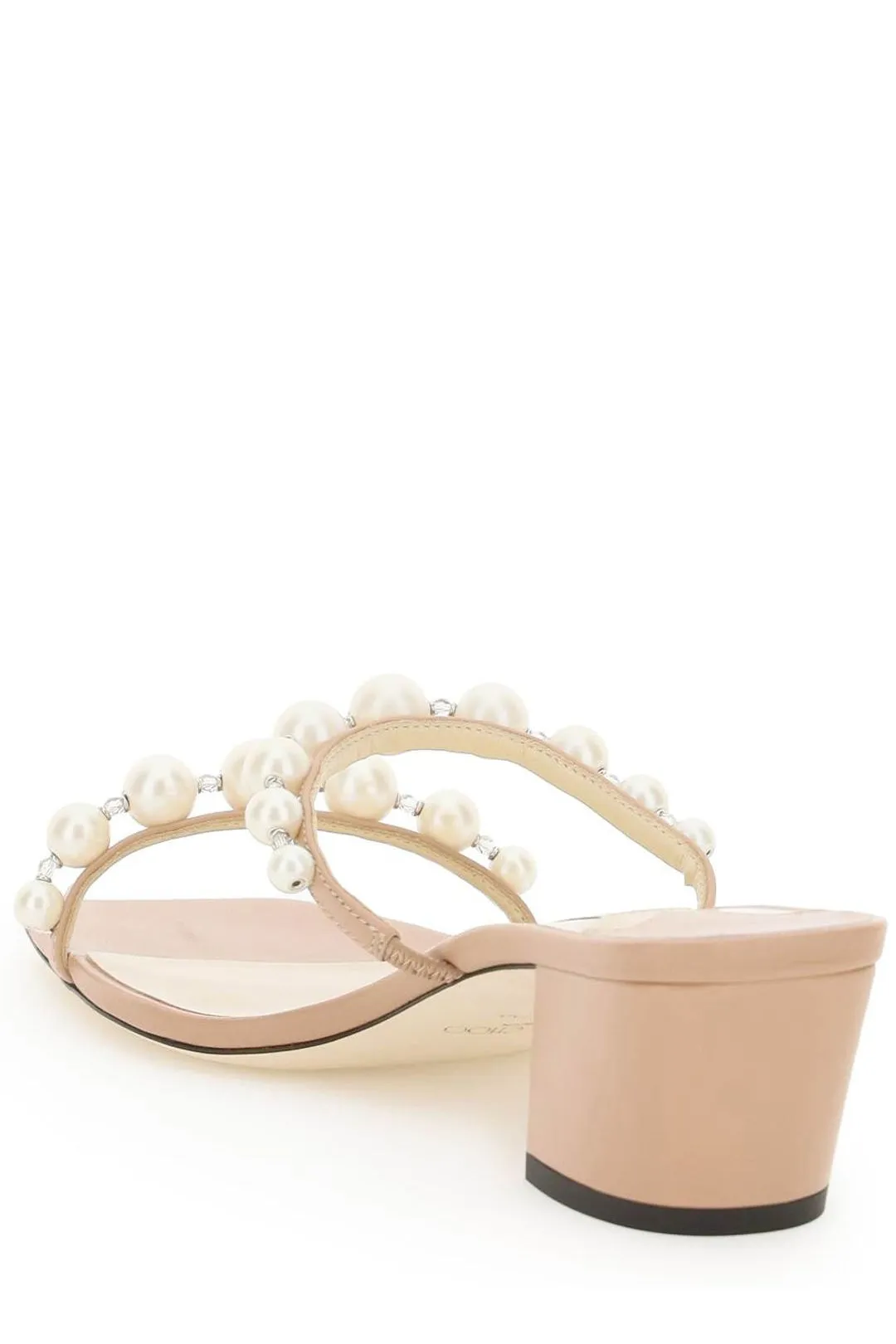 Jimmy Choo Amara 45 Embellished Open Toe Mules