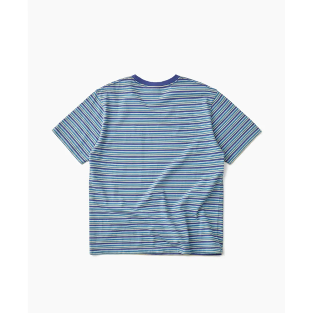 Khakis  |Stripes Unisex Street Style U-Neck Cotton Short Sleeves Logo