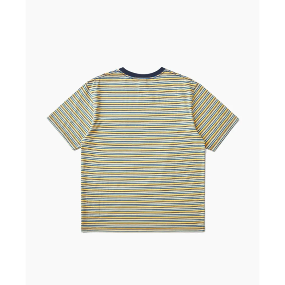 Khakis  |Stripes Unisex Street Style U-Neck Cotton Short Sleeves Logo