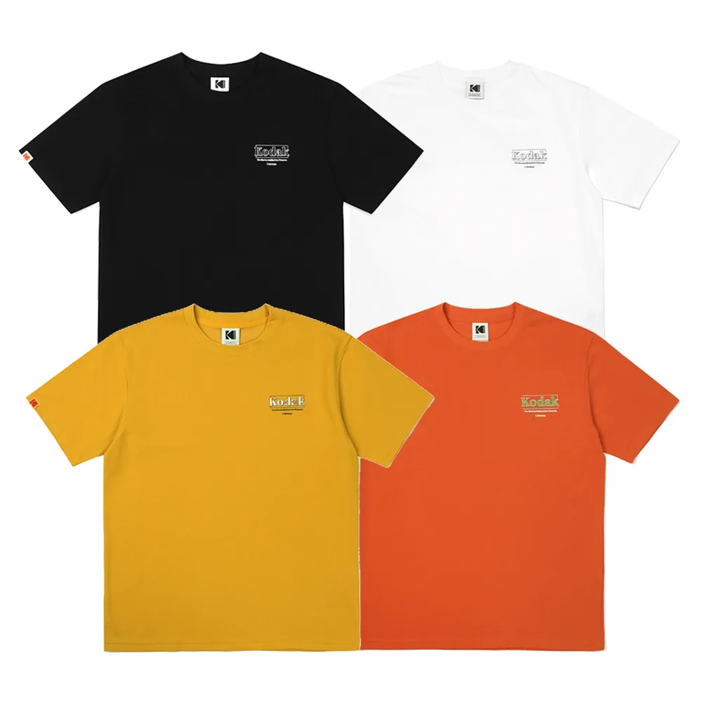 KODAK  |Unisex Street Style U-Neck Plain Cotton Short Sleeves Logo