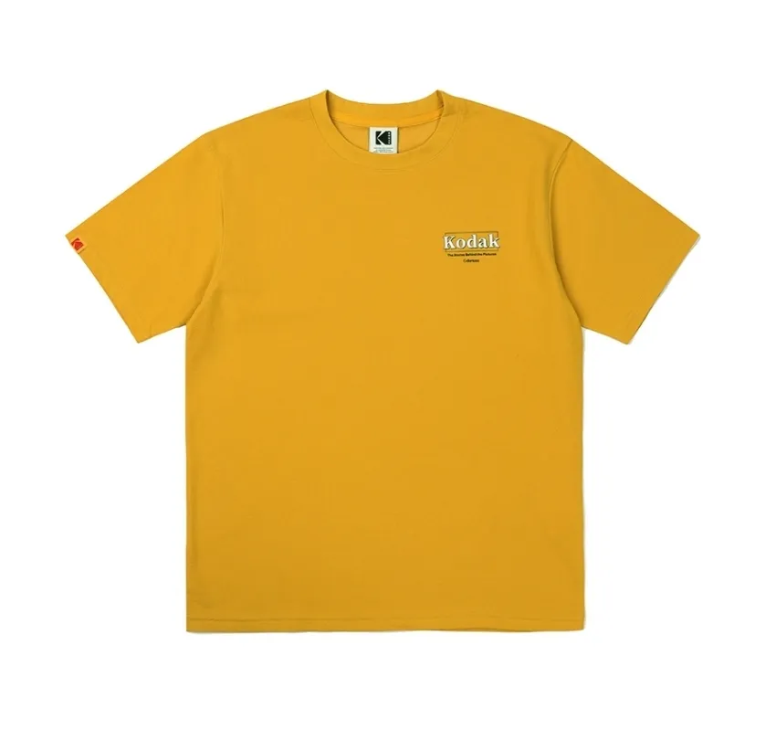 KODAK  |Unisex Street Style U-Neck Plain Cotton Short Sleeves Logo