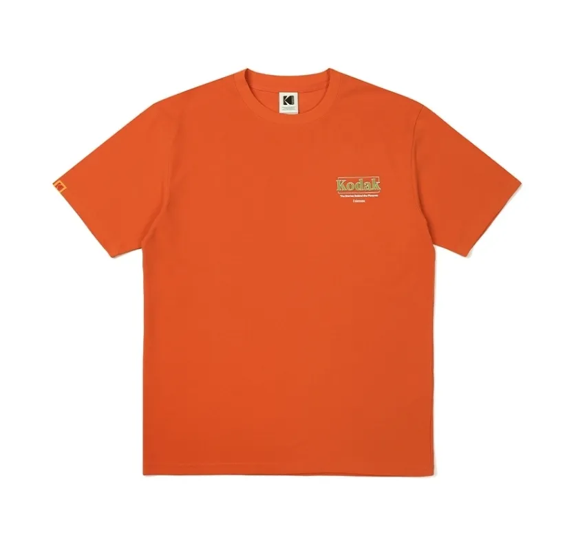 KODAK  |Unisex Street Style U-Neck Plain Cotton Short Sleeves Logo