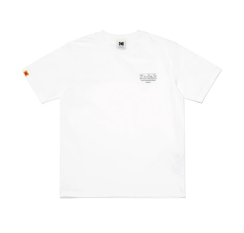 KODAK  |Unisex Street Style U-Neck Plain Cotton Short Sleeves Logo