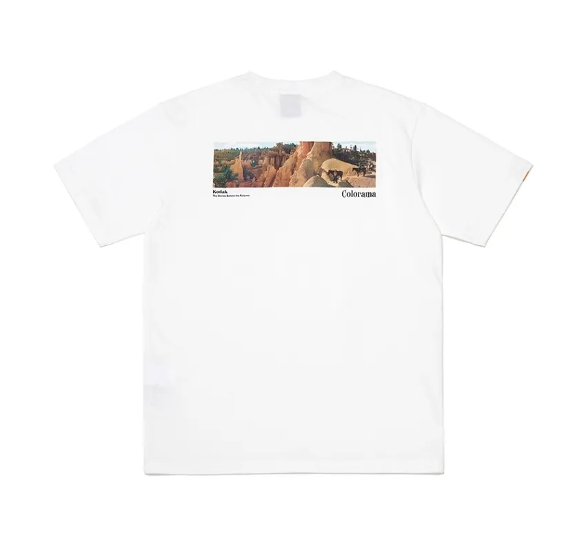 KODAK  |Unisex Street Style U-Neck Plain Cotton Short Sleeves Logo