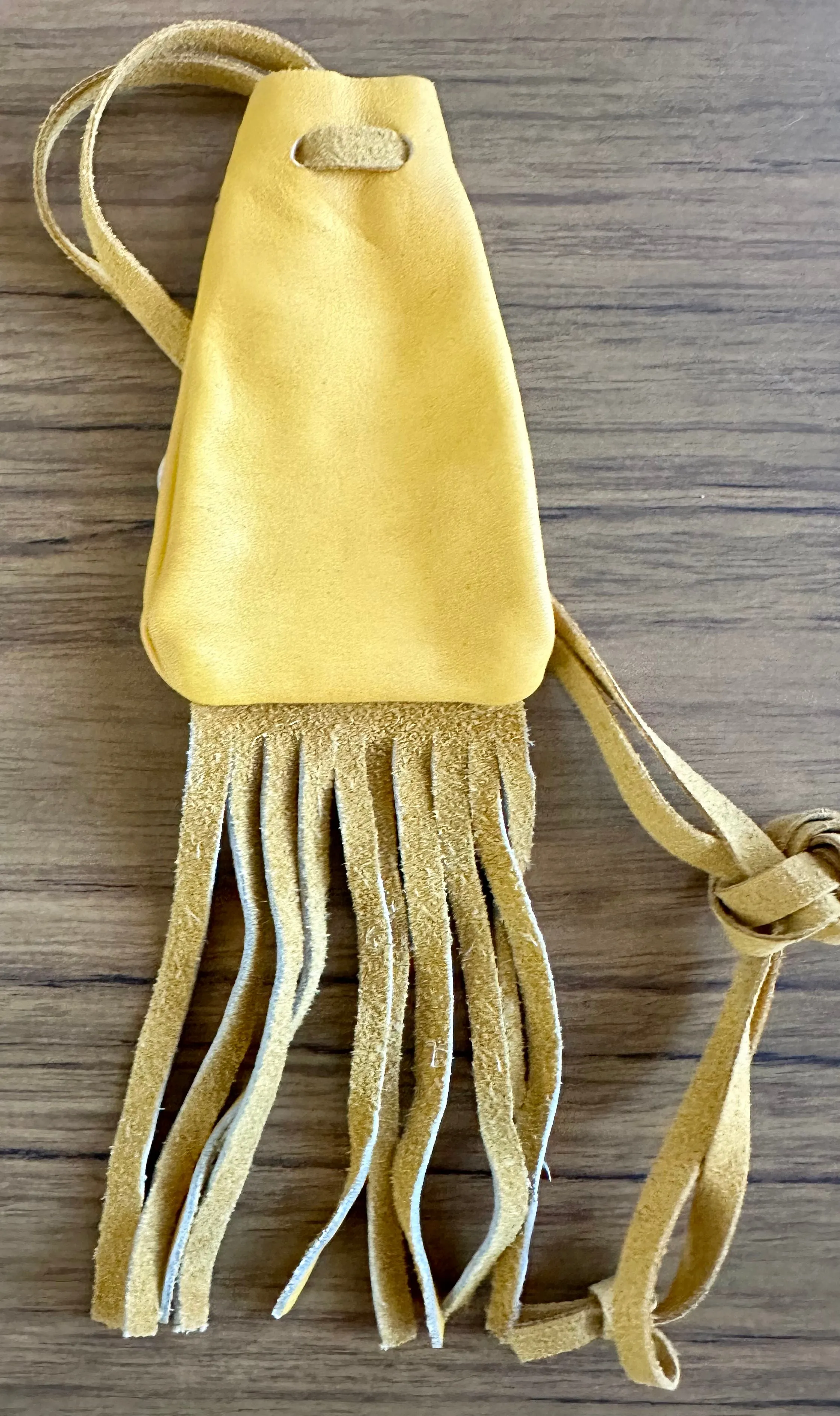 Leather Medicine Bag with fringe