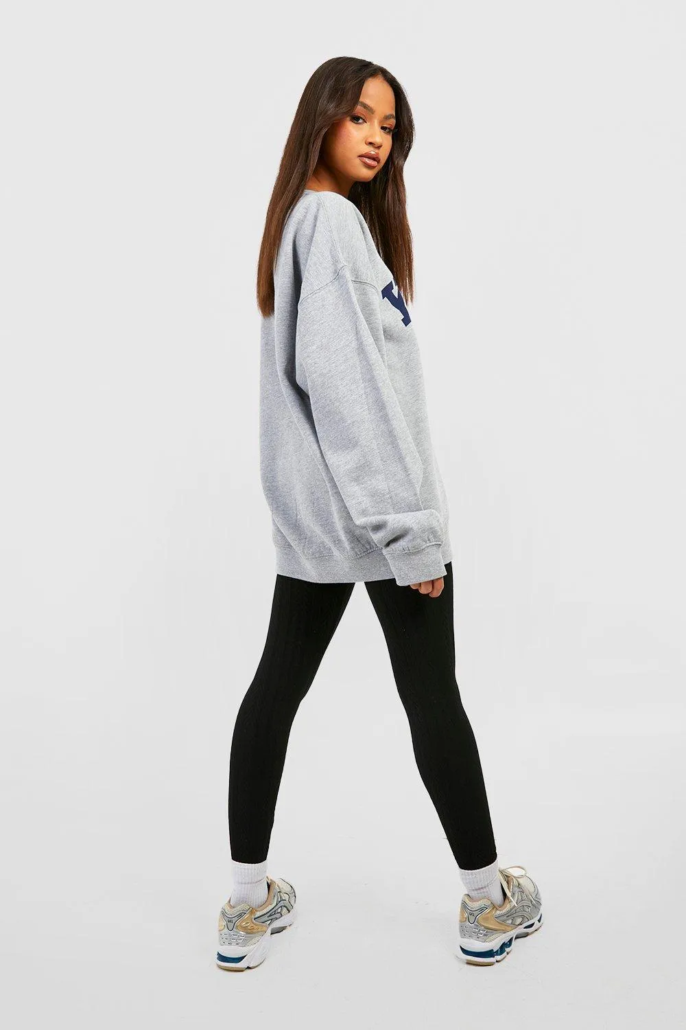 Leggings | High Waisted Knit Fleece Lined Leggings | boohoo