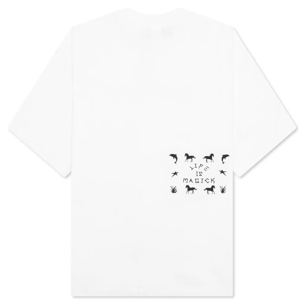 Life Is Magick Tee - White