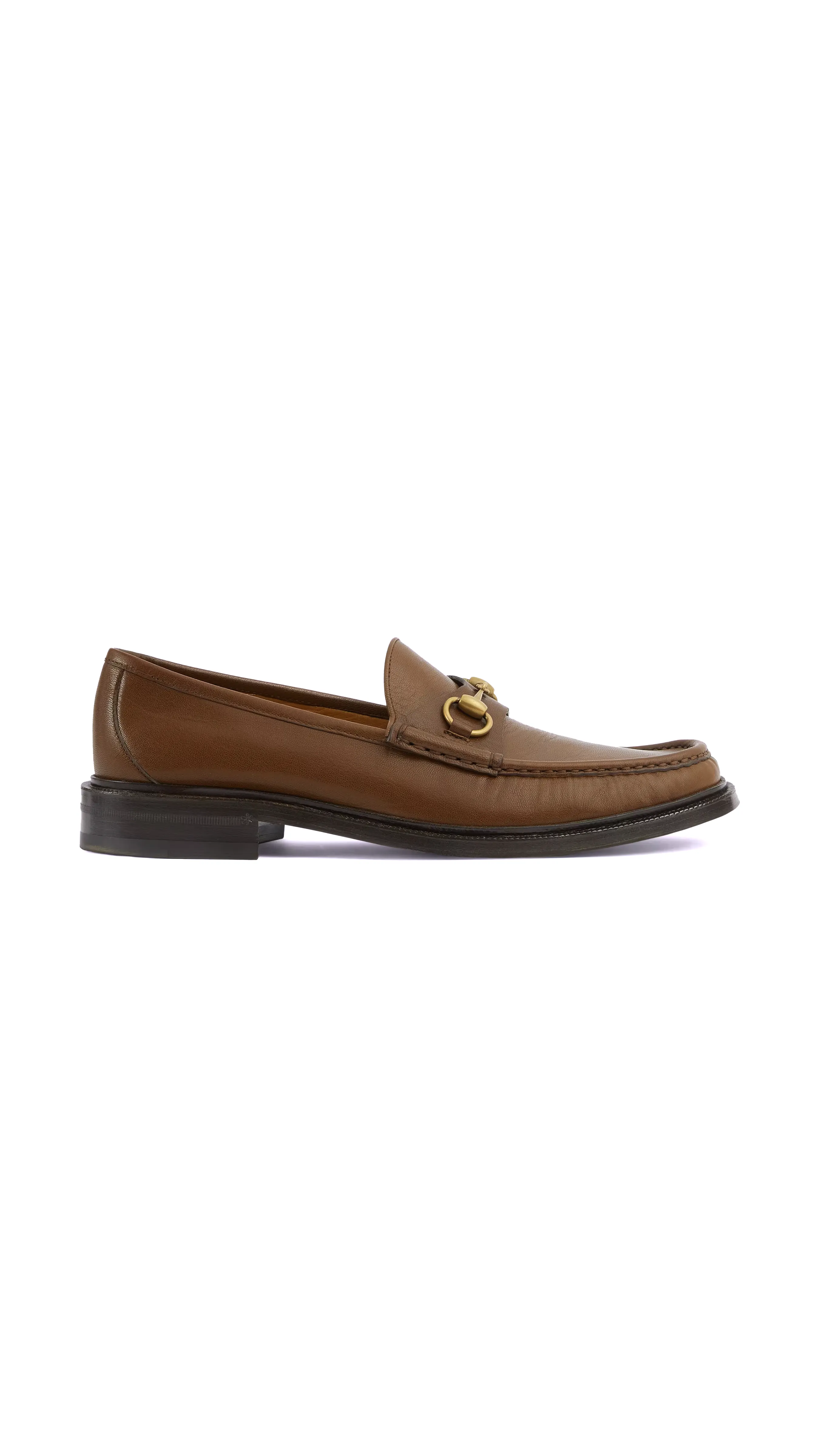 Loafer With Horsebit - Brown