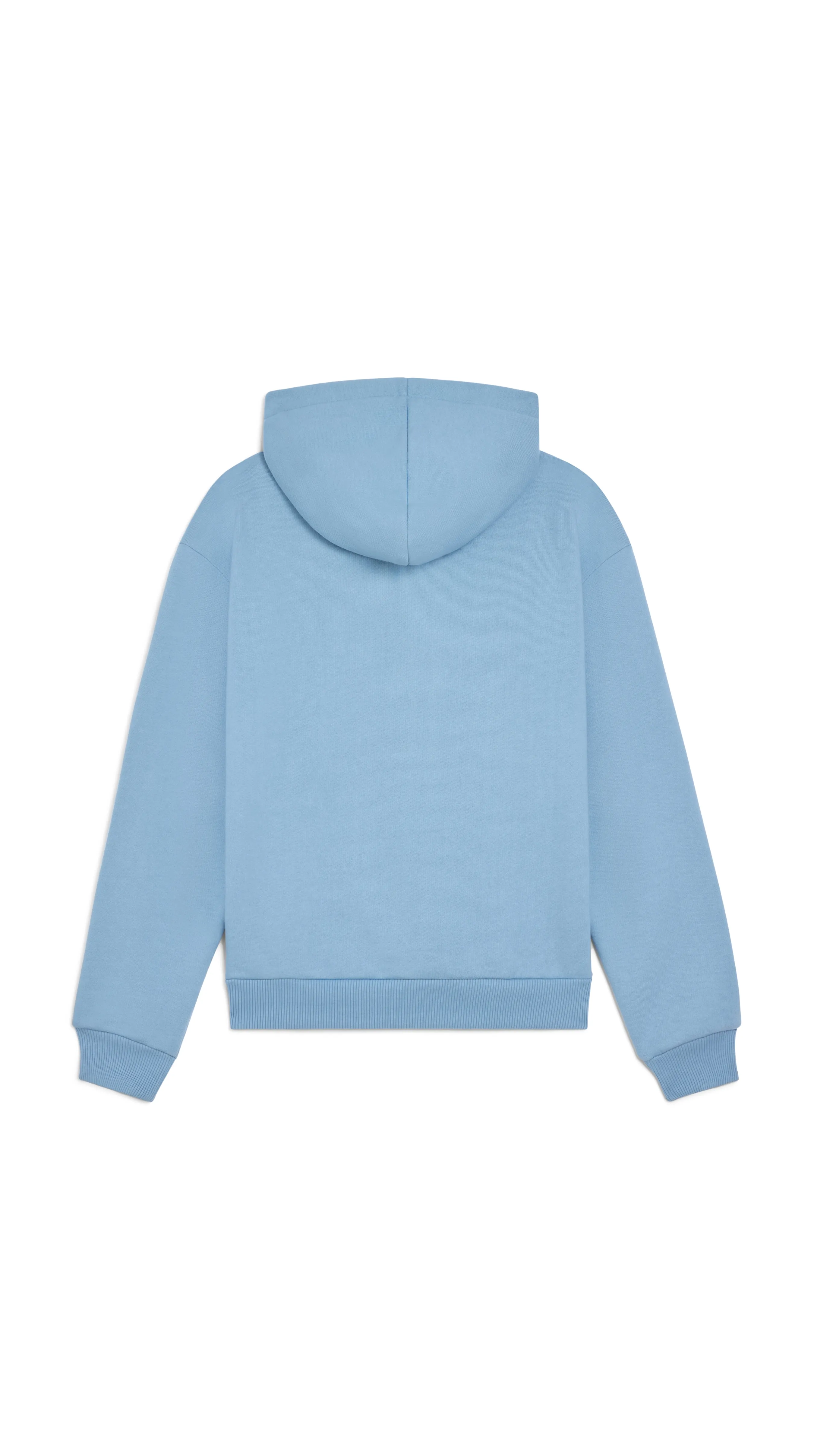 Loose Sweatshirt in Cotton - Blue Washed/Black