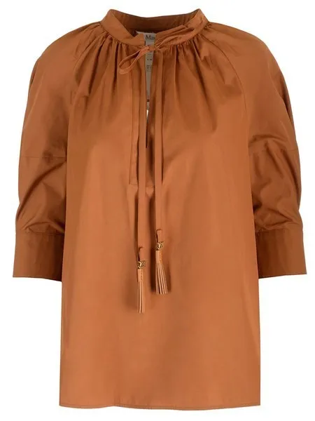 MaxMara  |Cotton shirt with balloon sleeves