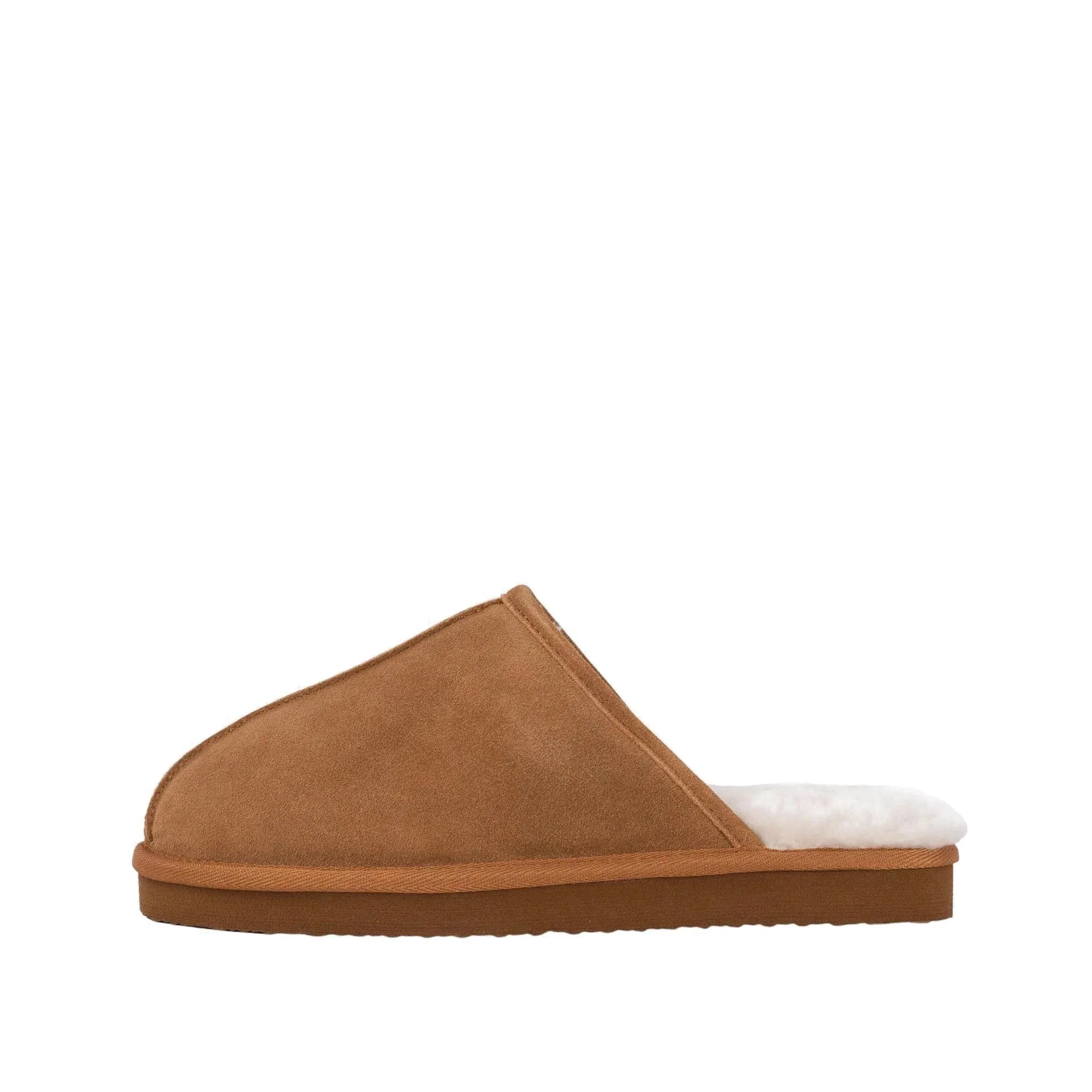 MENS MAX TAN SHEEPSKIN MULE