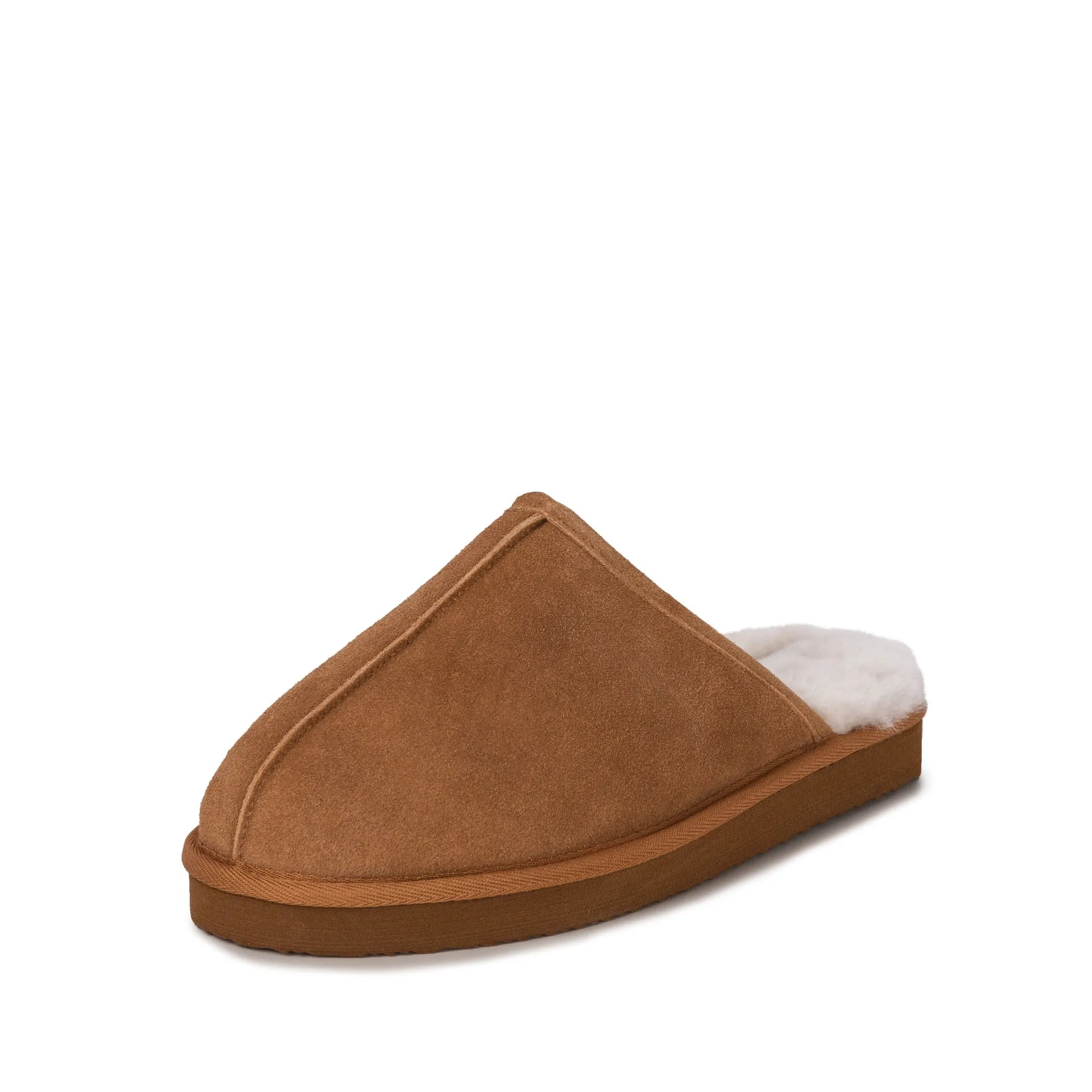 MENS MAX TAN SHEEPSKIN MULE