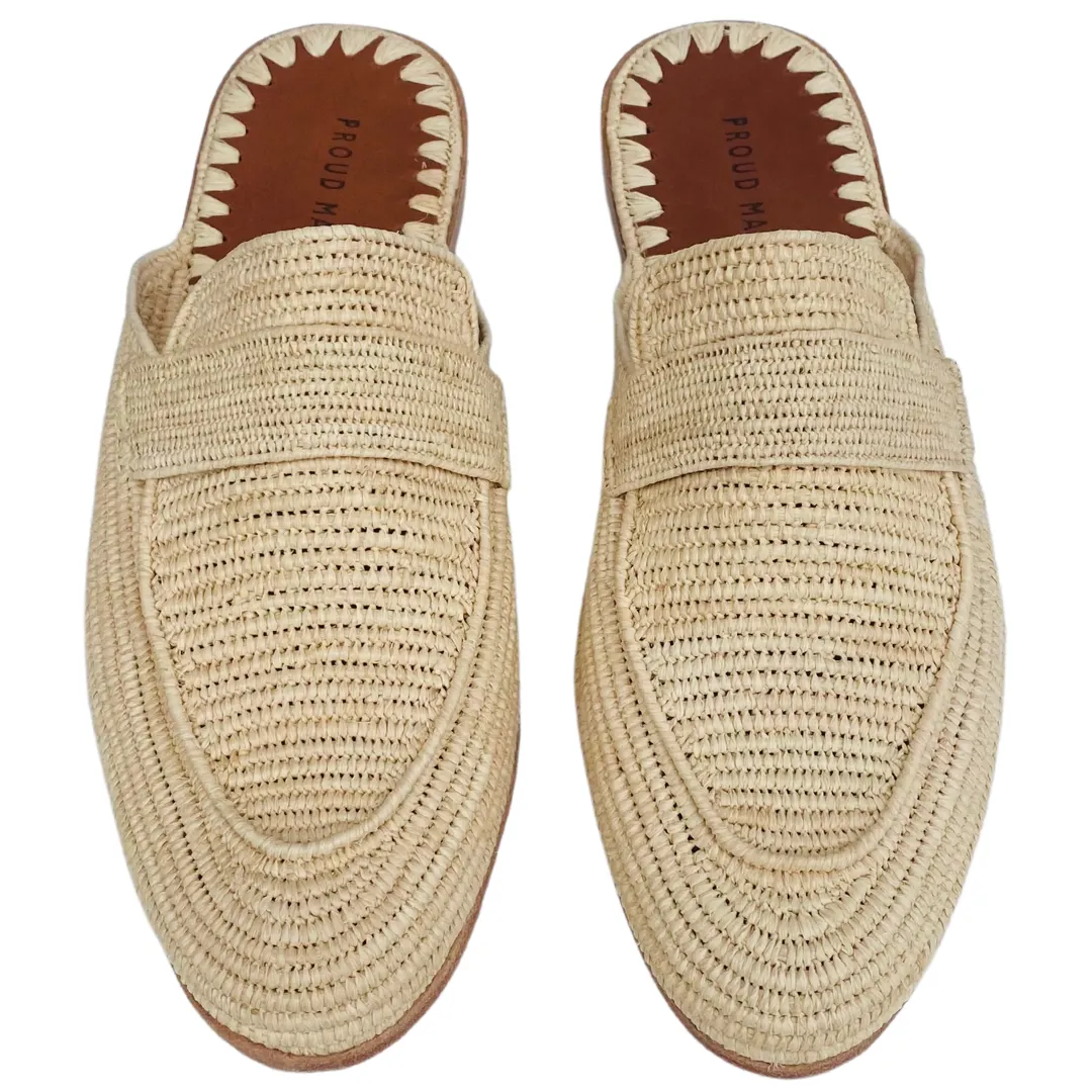 Men's Raffia Mule (Natural)