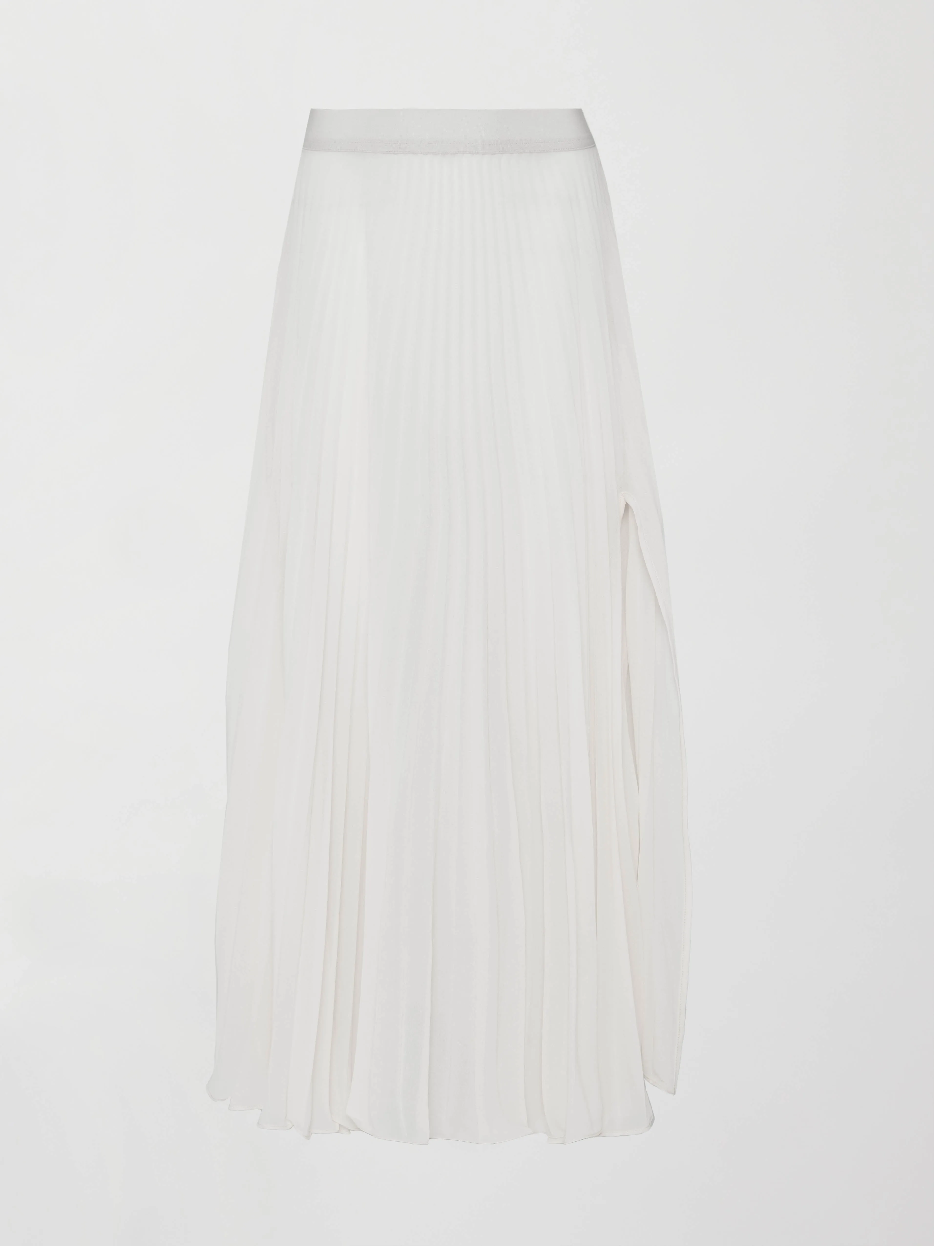 Mesh Pleated Skirt - Ivory