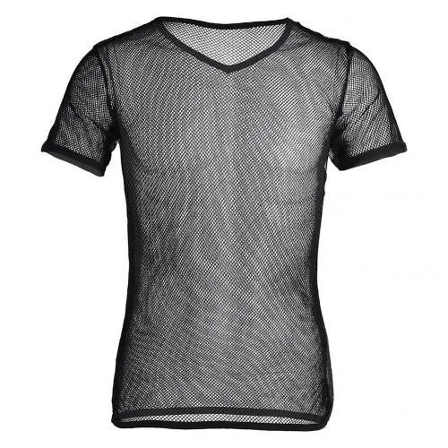 Mesh Short Sleeve Undershirt Top