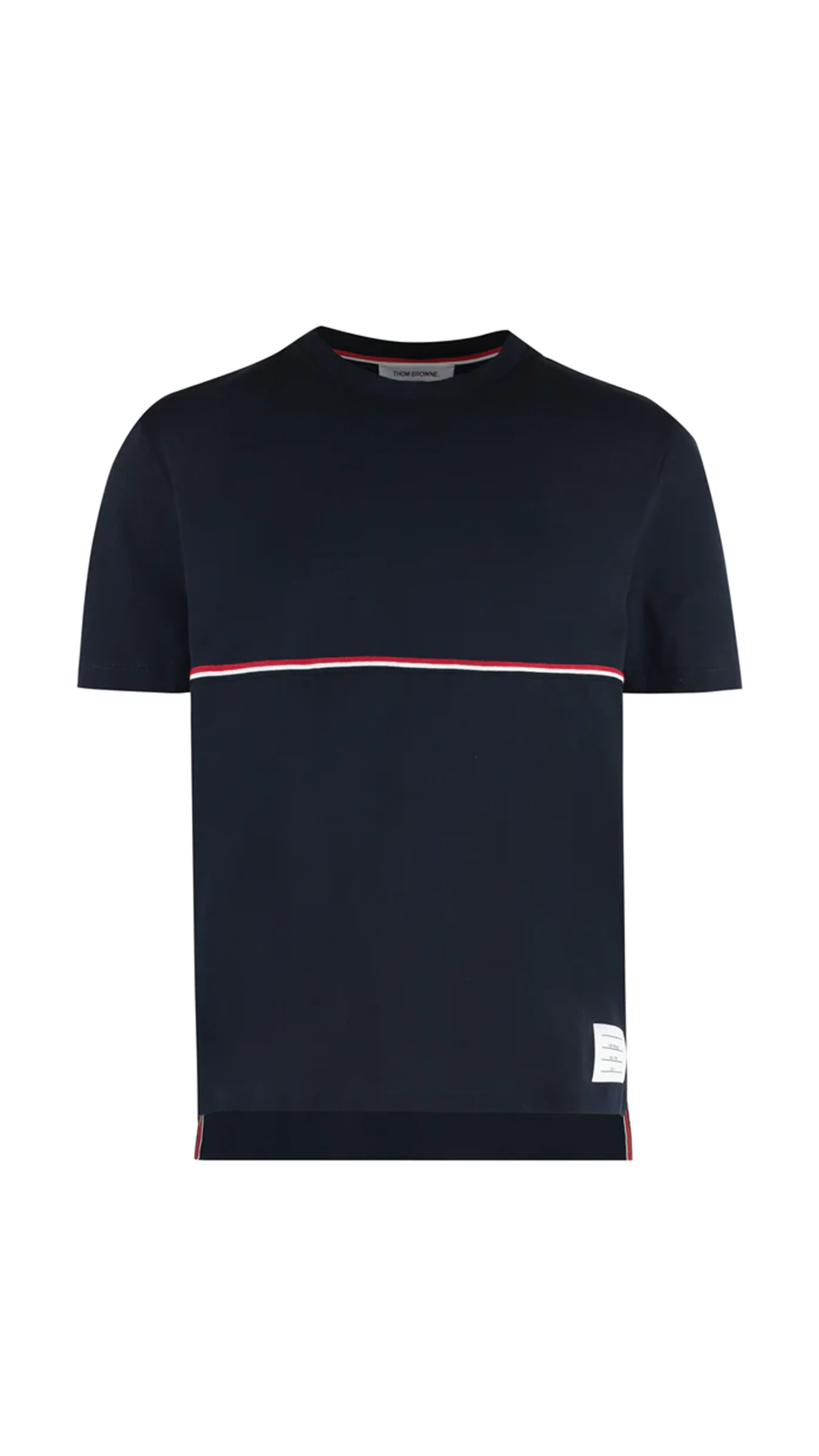 Midweight Jersey Stripe Tee - Navy