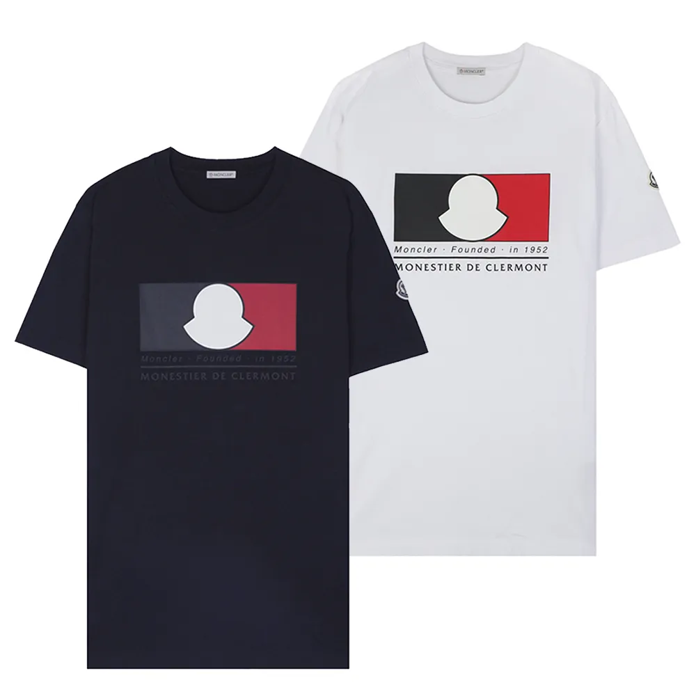 MONCLER  |Crew Neck Unisex Street Style Short Sleeves Logo