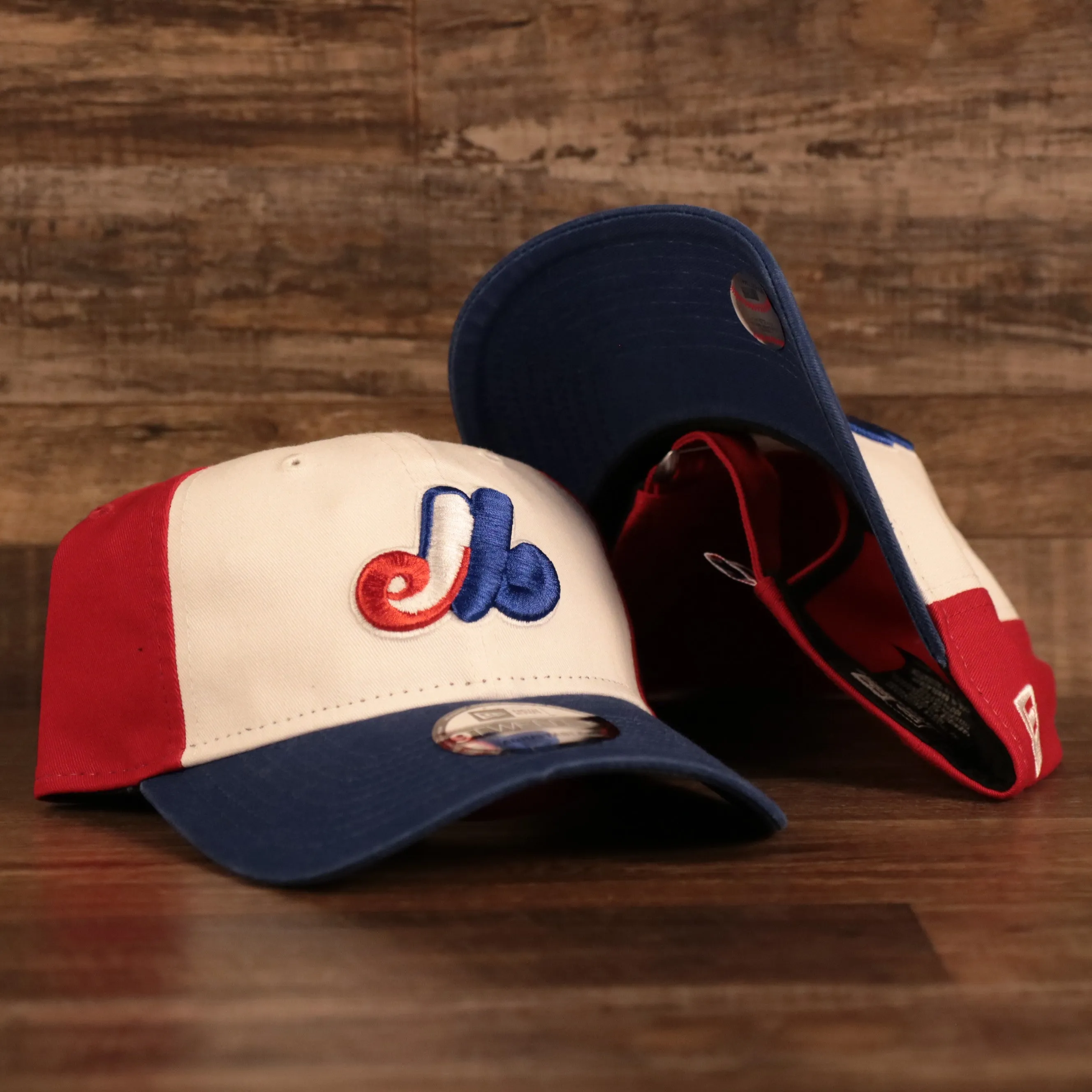 NEW ERA  | MONTREAL EXPOS | TEAM LOGO FRONT | 9TWENTY DAD HAT | RED/WHITE/BLUE | OSFM