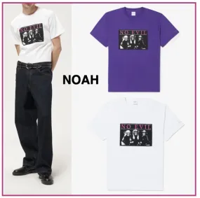 NOAH NYC  |Unisex Street Style Plain Cotton Short Sleeves Logo